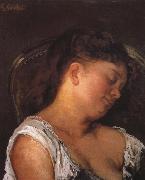 Gustave Courbet Sleeping woman USA oil painting artist
